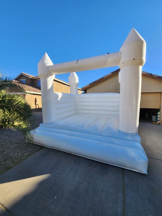 white castle bounce house